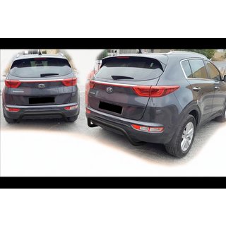 Bageste kofangerbøjle AK007 Black (rustfri) Kia Sportage 2015–2021 foto 4