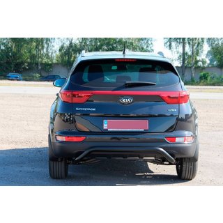 Bageste kofangerbøjle AK007 Black (rustfri) Kia Sportage 2015–2021 foto 3
