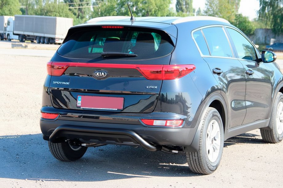 Kia Sportage 2015–2021 Bageste kofangerbøjle AK007 Black (rustfri) Image