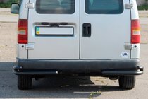 Fiat Scudo 1996–2007 Bageste dobbelte hjørnebøjler AK003-подвійний Black (rustfri) foto 1