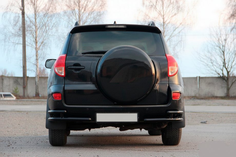 Toyota Rav 4 2006–2013 Bagerste hjørner AK003-double Black (2 stk., rustfrit stål) Image