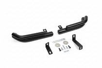 Hyundai Santa Fe 2 2006–2012 Bagerste dobbelte hjørnebøjler AK003-Подвійний Black (rustfrit stål) foto 2