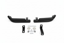 Hyundai Santa Fe 2 2006–2012 Bagerste dobbelte hjørnebøjler AK003-Подвійний Black (rustfrit stål) foto 3
