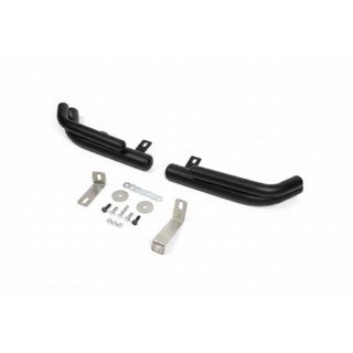 Bagerste dobbelte hjørnebøjler AK003-Подвійний Black (rustfrit stål) Hyundai Santa Fe 2 2006–2012 foto 1