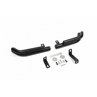 Bagerste dobbelte hjørnebøjler AK003-Подвійний Black (rustfrit stål) Hyundai Santa Fe 2 2006–2012 foto 2