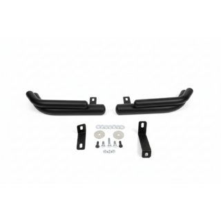 Bagerste dobbelte hjørnebøjler AK003-Подвійний Black (rustfrit stål) Hyundai Santa Fe 2 2006–2012 foto 3
