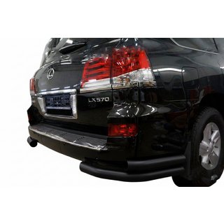Bageste dobbelte hjørnebøjler Black (rustfrit stål) Lexus LX570/450d 2008–2022