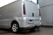 Nissan Primastar 2002–2014 Bagerste hjørnebøjler AK003-Подвійний Sort (rustfri stål) foto 1