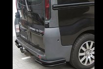 Nissan Primastar 2002–2014 Bagerste hjørnebøjler AK003-Подвійний Sort (rustfri stål) foto 3