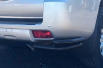 Toyota Land Cruiser Prado 150 2009–2023 Bagerste hjørnebøjler AK003-Подвійний Sort (rustfri stål) foto 2