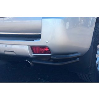 Bagerste hjørnebøjler AK003-Подвійний Sort (rustfri stål) Toyota Land Cruiser Prado 150 2009–2023 foto 2