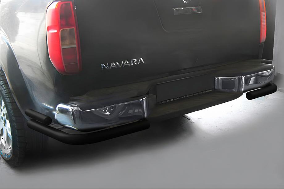 Nissan Navara 2006–2015 Bagkofangerbøjle AK003-Double Black (rustfrit stål) Image