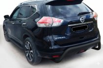 Nissan X-trail T32/Rogue 2014–2021 Bagerste beskyttelsesbøjle AK007 Black (rustfrit stål) foto 1