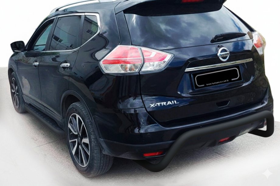 Nissan X-trail T32/Rogue 2014–2021 Bagerste beskyttelsesbøjle AK007 Black (rustfrit stål) Image