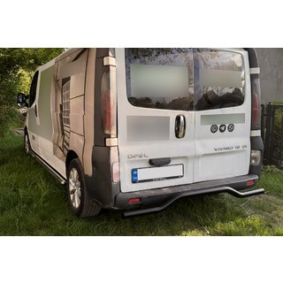 Bagbeskyttelsesbøjle AK006 Black (rustfrit stål) Opel Vivaro 2001–2015 foto 3