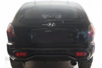 Hyundai Santa Fe 1 2000–2006 Bageste beskyttelsesbøjle AK004 Black (rustfrit stål) foto 1