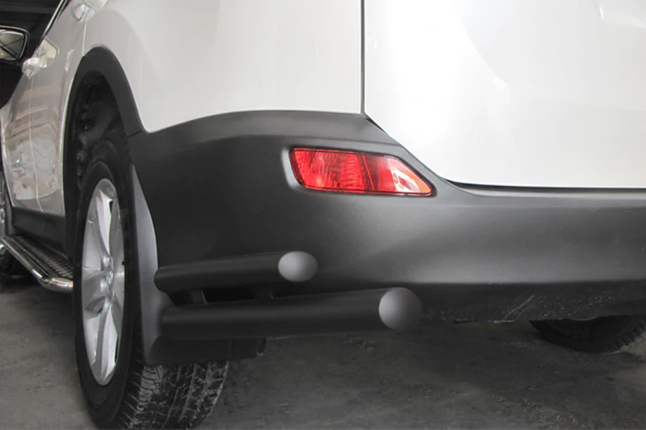 Toyota Rav 4 2013–2018 Bageste hjørnebøjler AK003-dobbelt Black (rustfrit stål) Image