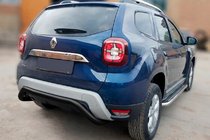 Renault Duster 2018–2024 Bagerste beskyttelsesbøjle AK007 Black (rustfrit stål) foto 3