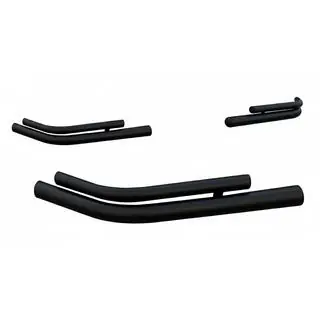 Bageste dobbelte hjørnebøjler AK003-double Black (2 stk., rustfrit stål)