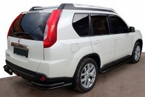 Nissan X-trail T31 2007–2014 Bageste hjørnebøjler AK003-Double Black (2 stk., rustfrit stål) foto 1