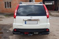 Nissan X-trail T31 2007–2014 Bageste hjørnebøjler AK003-Double Black (2 stk., rustfrit stål) foto 2