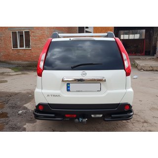Bageste hjørnebøjler AK003-Double Black (2 stk., rustfrit stål) Nissan X-trail T31 2007–2014 foto 2