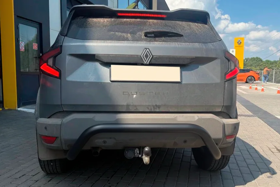 Renault Duster 2024– Bagerste beskyttelsesbøjle AK007 Black (rustfrit stål) Image