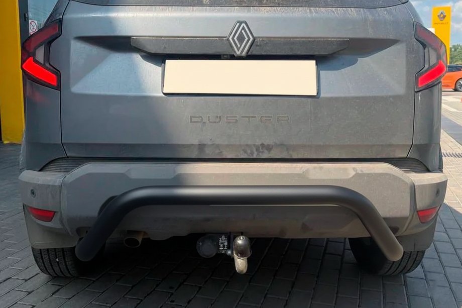 Dacia Duster 2024– Bagerste beskyttelsesbøjle AK007 Black (rustfrit stål) Foto 1