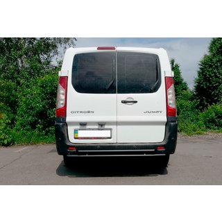 Bagbeskyttelsesbøjle AK-002-Dobbelt Black (rustfrit stål) Peugeot Expert 2007–2016 foto 3