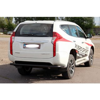 Bagbeskyttelsesbøjle AK005 Black (rustfrit stål) Mitsubishi Pajero Sport 2015– foto 3