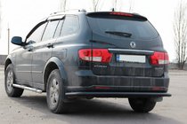 SsangYong Kyron 2005–2014 Bageste rollbar AK005 Black (rustfrit stål) foto 2