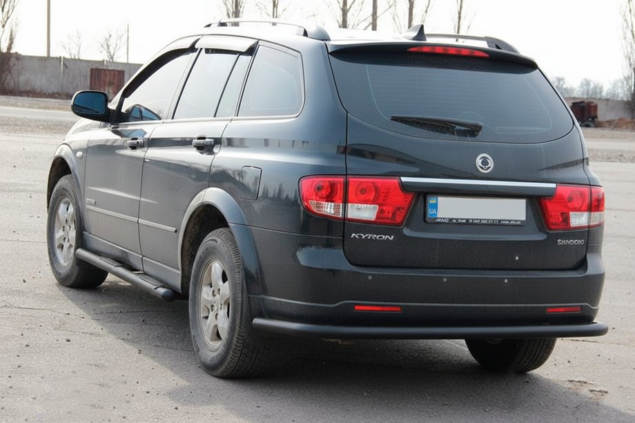 SsangYong Kyron 2005–2014 Bageste rollbar AK005 Black (rustfrit stål) Image