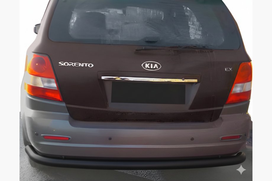 Kia Sorento I BL 2002–2009 Bageste beskyttelsesbøjle AK005 Black (rustfrit stål) Image