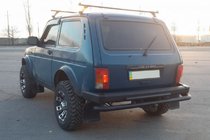 Lada Niva og Urban 1977– Bageste beskyttelsesbøjle AK002 dobbelt Sort foto 1
