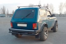 Lada Niva og Urban 1977– Bageste beskyttelsesbøjle AK002 dobbelt Sort foto 3
