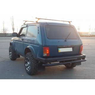 Bageste beskyttelsesbøjle AK002 dobbelt Sort Lada Niva og Urban 1977– foto 1