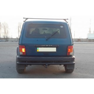Bageste beskyttelsesbøjle AK002 dobbelt Sort Lada Niva og Urban 1977– foto 2
