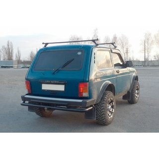 Bageste beskyttelsesbøjle AK002 dobbelt Sort Lada Niva og Urban 1977– foto 3