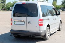 Volkswagen Caddy 2004–2010 Bagbøjle AK003-2 Black (2 stk., rustfrit stål) foto 4
