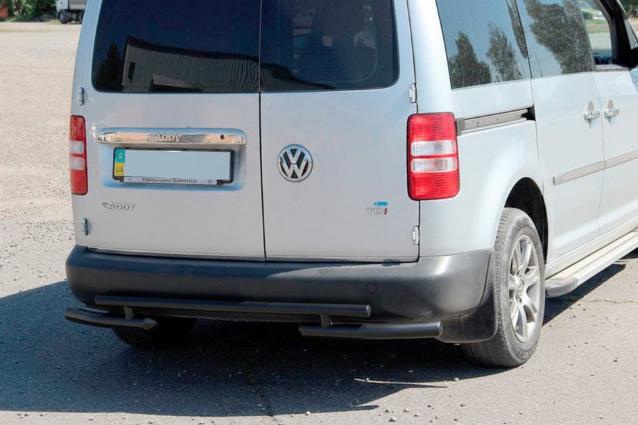 Volkswagen Caddy 2004–2010 Bagbøjle AK003-2 Black (2 stk., rustfrit stål) Image