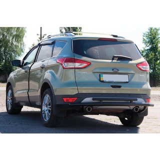 Bageste rollbar AK002-2 Black (rustfrit stål) Ford Kuga/Escape 2013–2019 foto 1