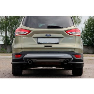 Bageste beskyttelsesbøjle AK002-3 Black (rustfri) Ford Kuga/Escape 2013–2019 foto 1