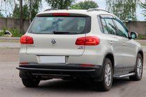Volkswagen Tiguan 2007–2016 Bagbøjle AK002-2 Black (rustfrit stål) foto 3