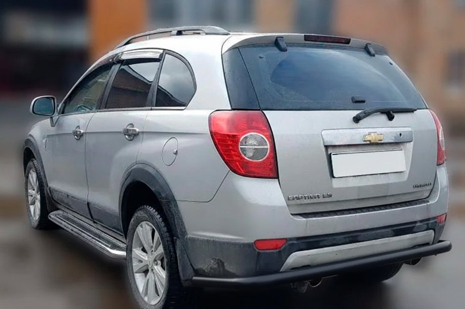 Chevrolet Captiva 2006–2019 Bagbeskyttelsesbøjle AK005 Black (rustfrit stål) Image