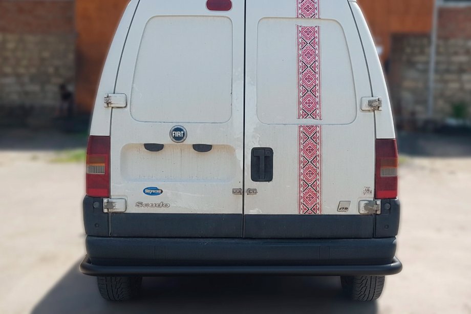Fiat Scudo 1996–2007 Bagbeskyttelsesbøjle AK005 Black (rustfrit stål) Image