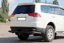 Mitsubishi Pajero Sport 2008–2015 Bagkofangerbeskyttelse AK003-Special Black (2 stk., rustfrit stål) foto 1
