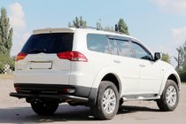 Mitsubishi Pajero Sport 2008–2015 Bagkofangerbeskyttelse AK003-Special Black (2 stk., rustfrit stål) foto 3