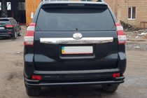 Toyota Land Cruiser Prado 150 2009–2023 Bagbeskyttelsesbøjle AK005-2 Black (rustfrit stål) foto 2