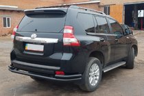 Toyota Land Cruiser Prado 150 2009–2023 Bagbeskyttelsesbøjle AK005-2 Black (rustfrit stål) foto 4
