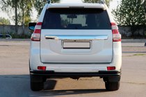 Toyota Land Cruiser Prado 150 2009–2023 Bagbeskyttelsesbøjle AK005-2 Black (rustfrit stål) foto 7